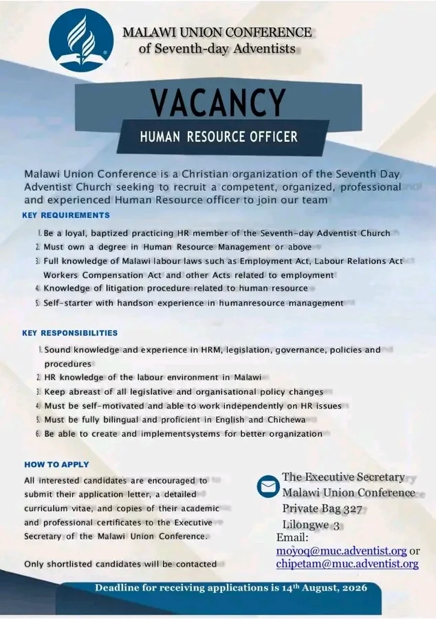 Human resource officer 