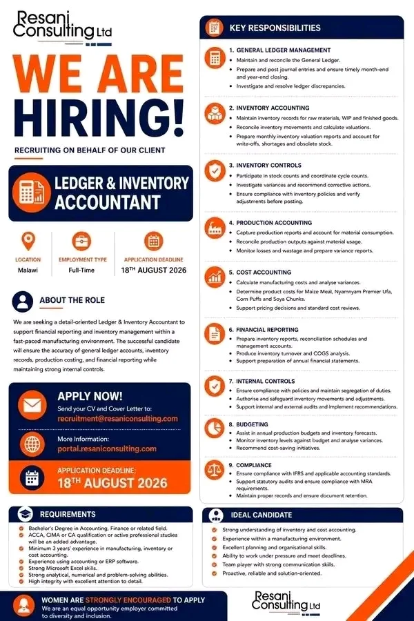 Ledger & Inventory Accountant