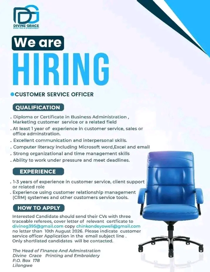 Customer service officer 