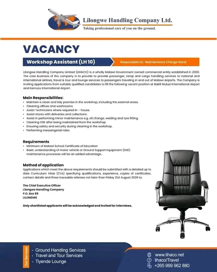 Workshop Assistant (LH10)