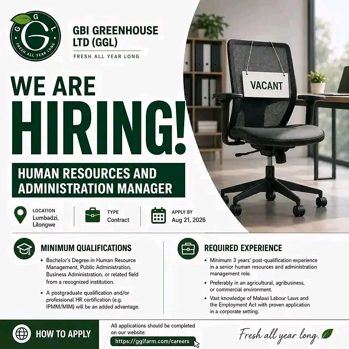 Human Resources and Administration Manager