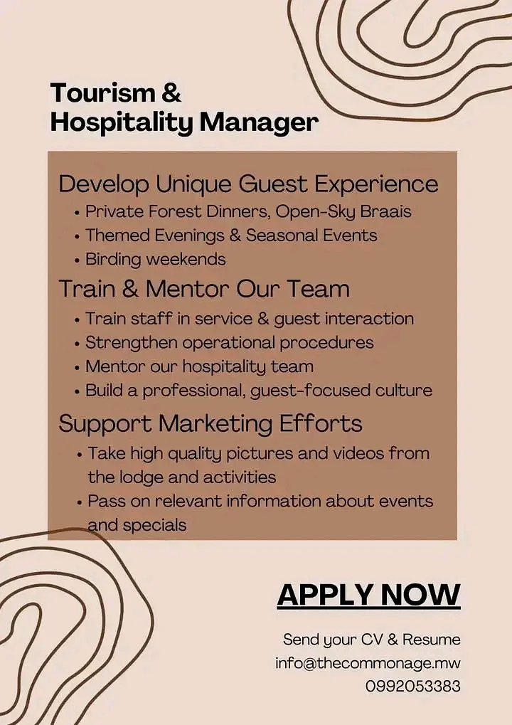 Tourism & Hospitality Manager 