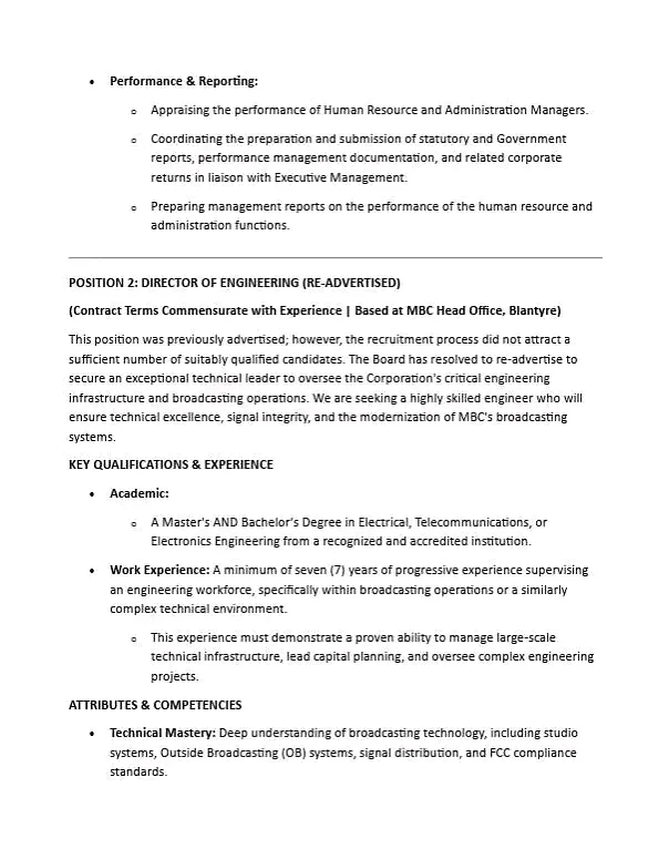 Director of Engineering