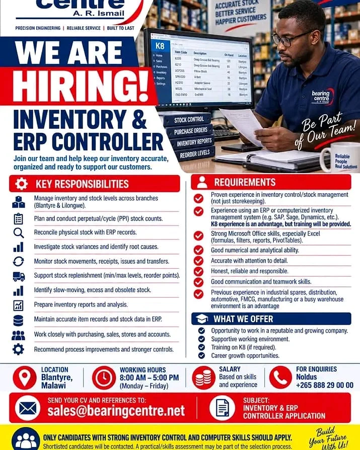 Inventory & ERP Controller