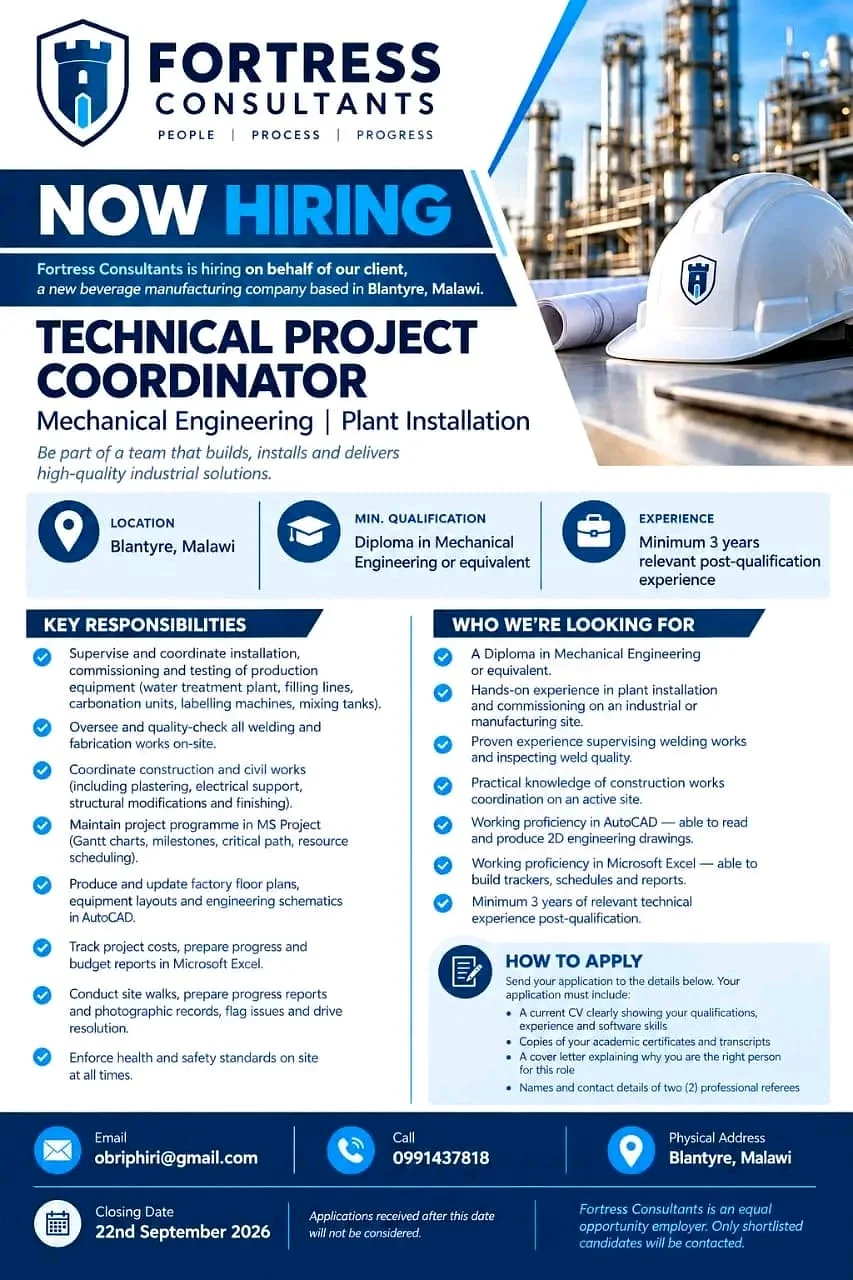 Technical Project Coordinator