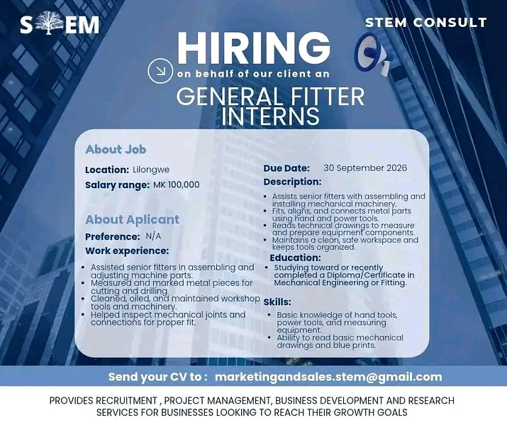 General fitter intern