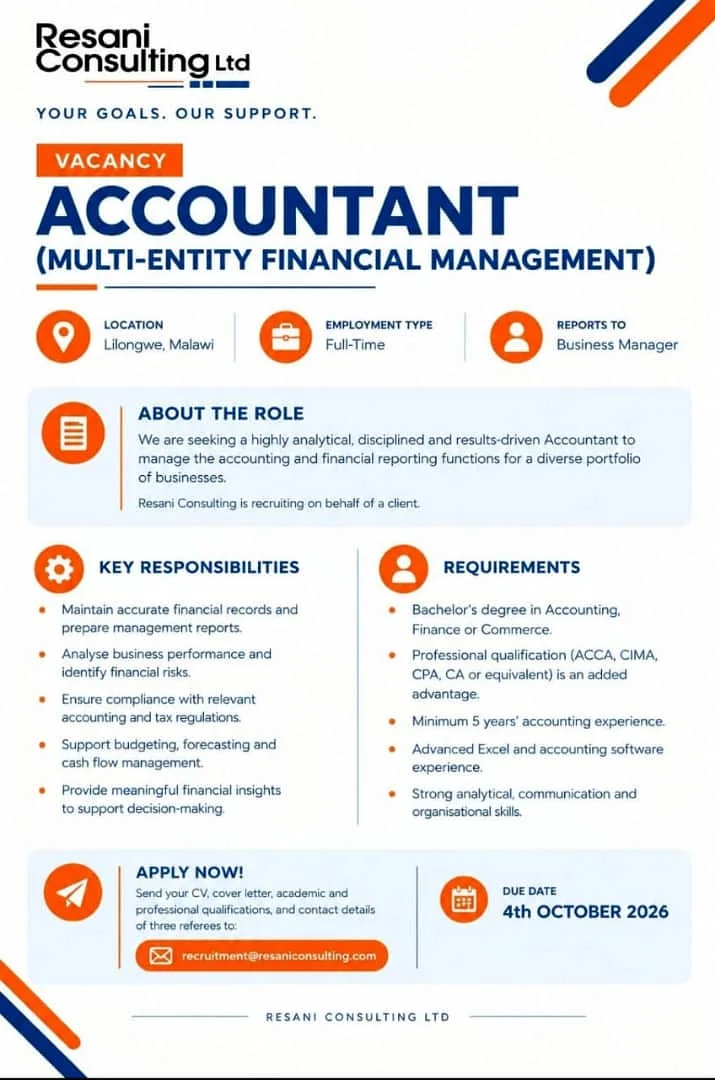 Accountant(multi entity financial management)