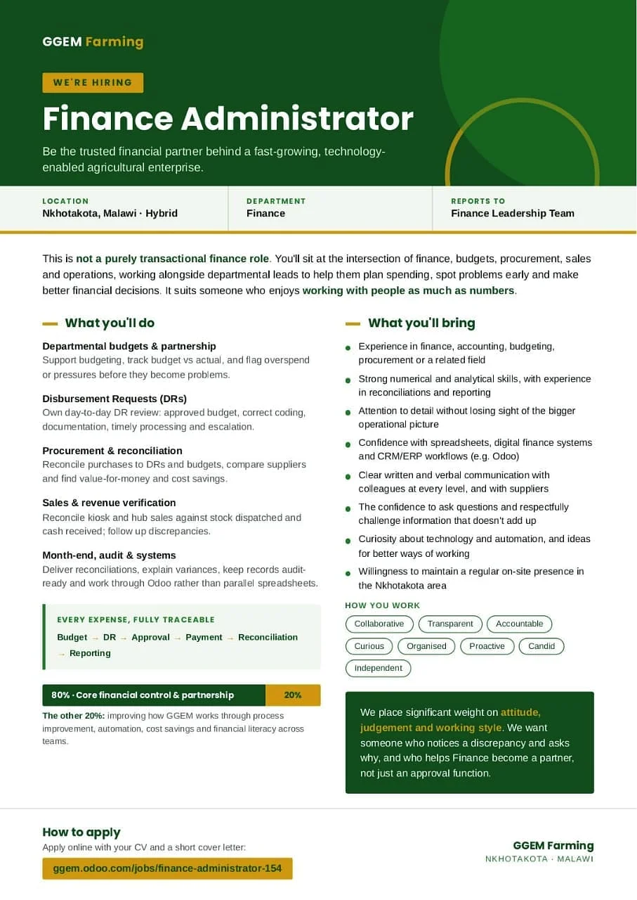 Financial administrator 