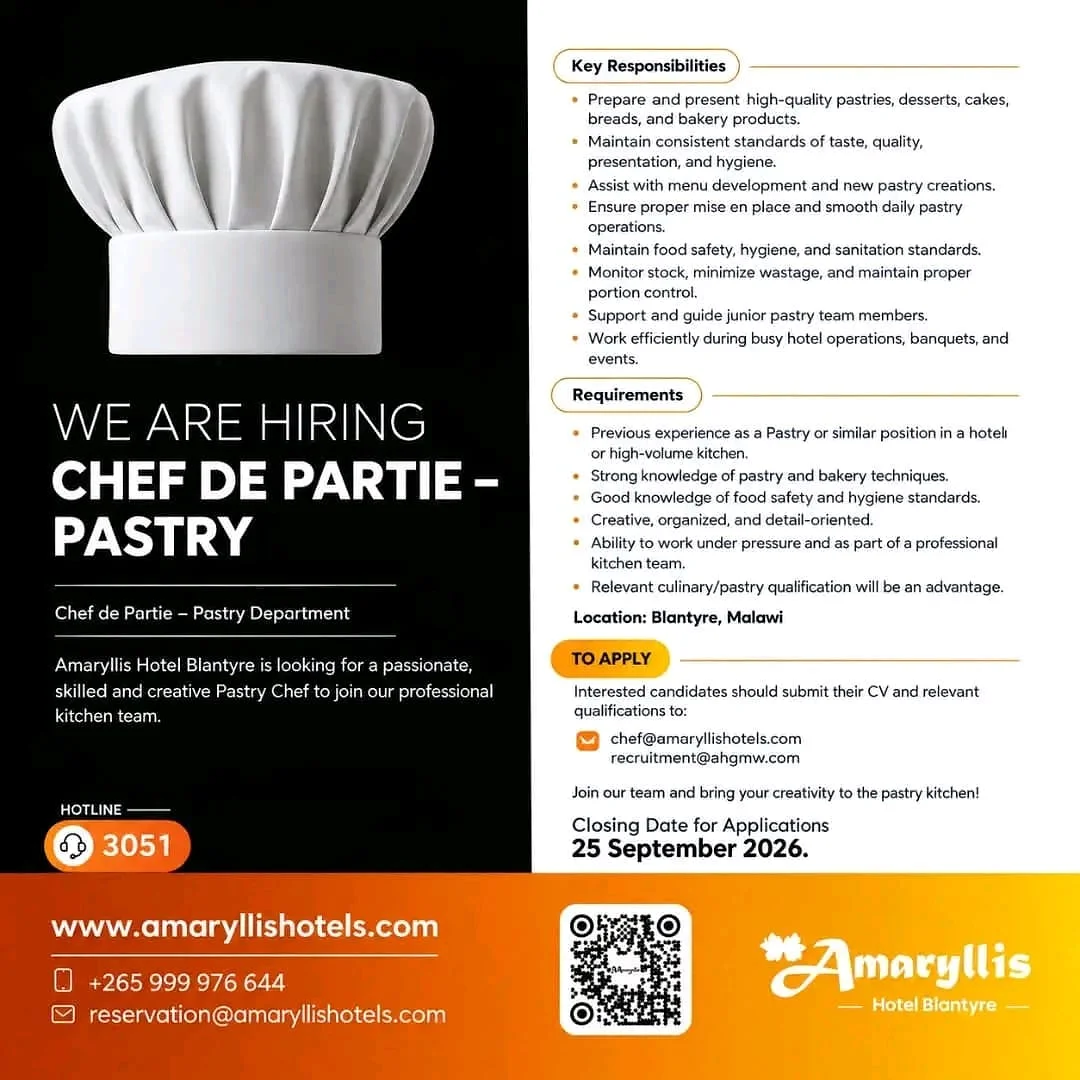 Chef De Partie - Pastry