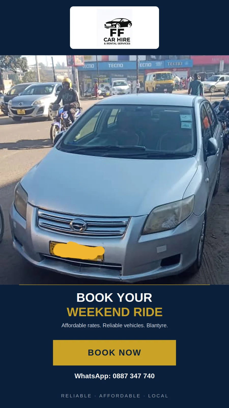 Car rental services 