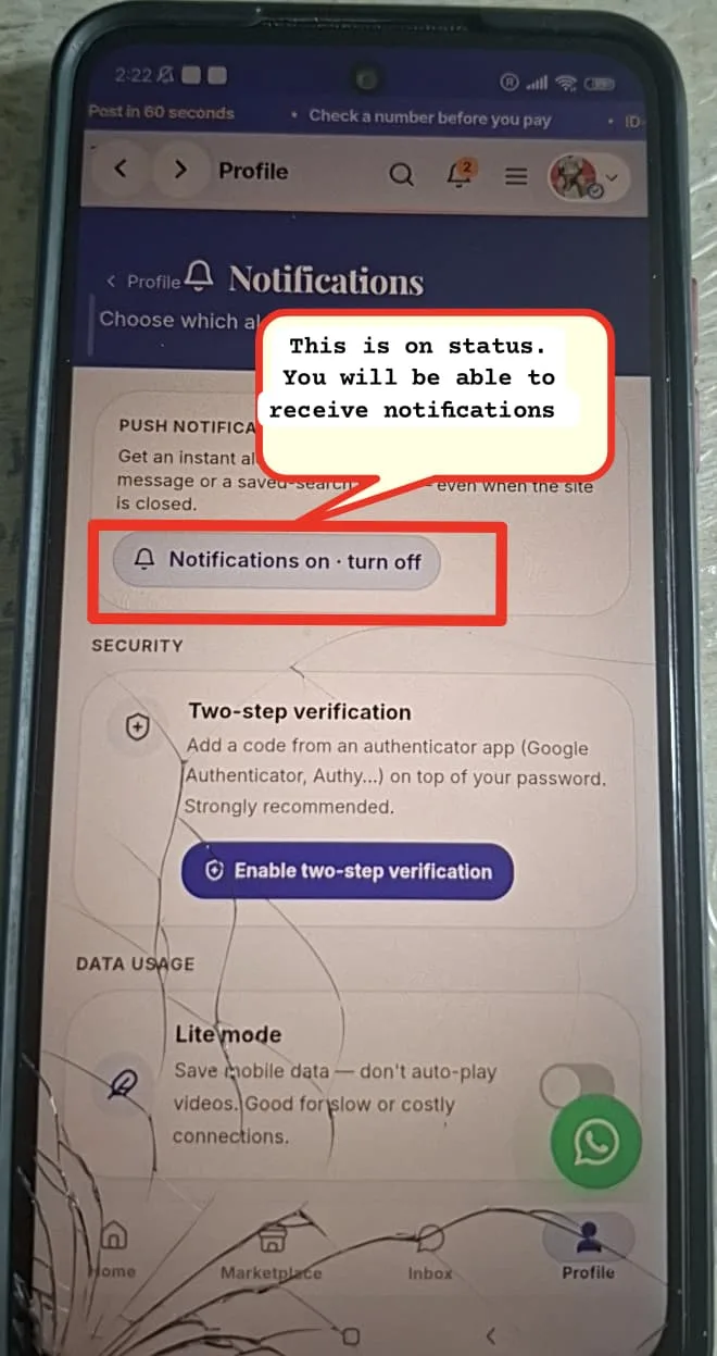Notifications Now Work on your Mobile Phone App for MLH. — picture 2